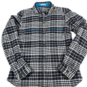 Stio Womens Vast Insulated Shirt Jacket Black White Plaid S 100039 Thermore
